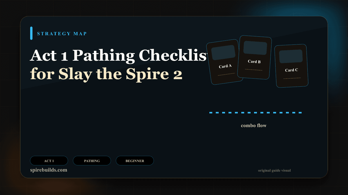 Act 1 Pathing Checklist for Slay the Spire 2