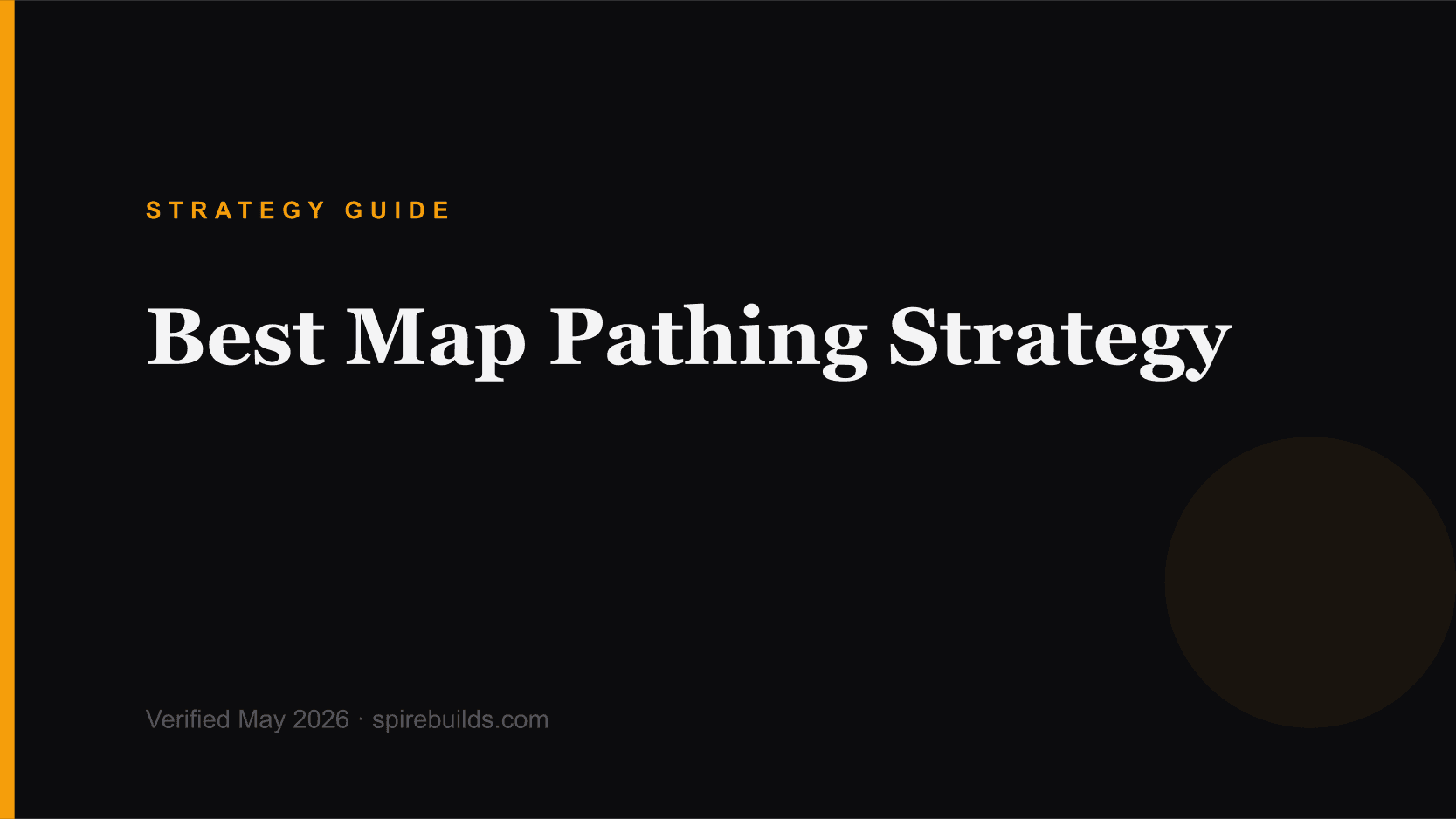 Best Map Pathing Strategy