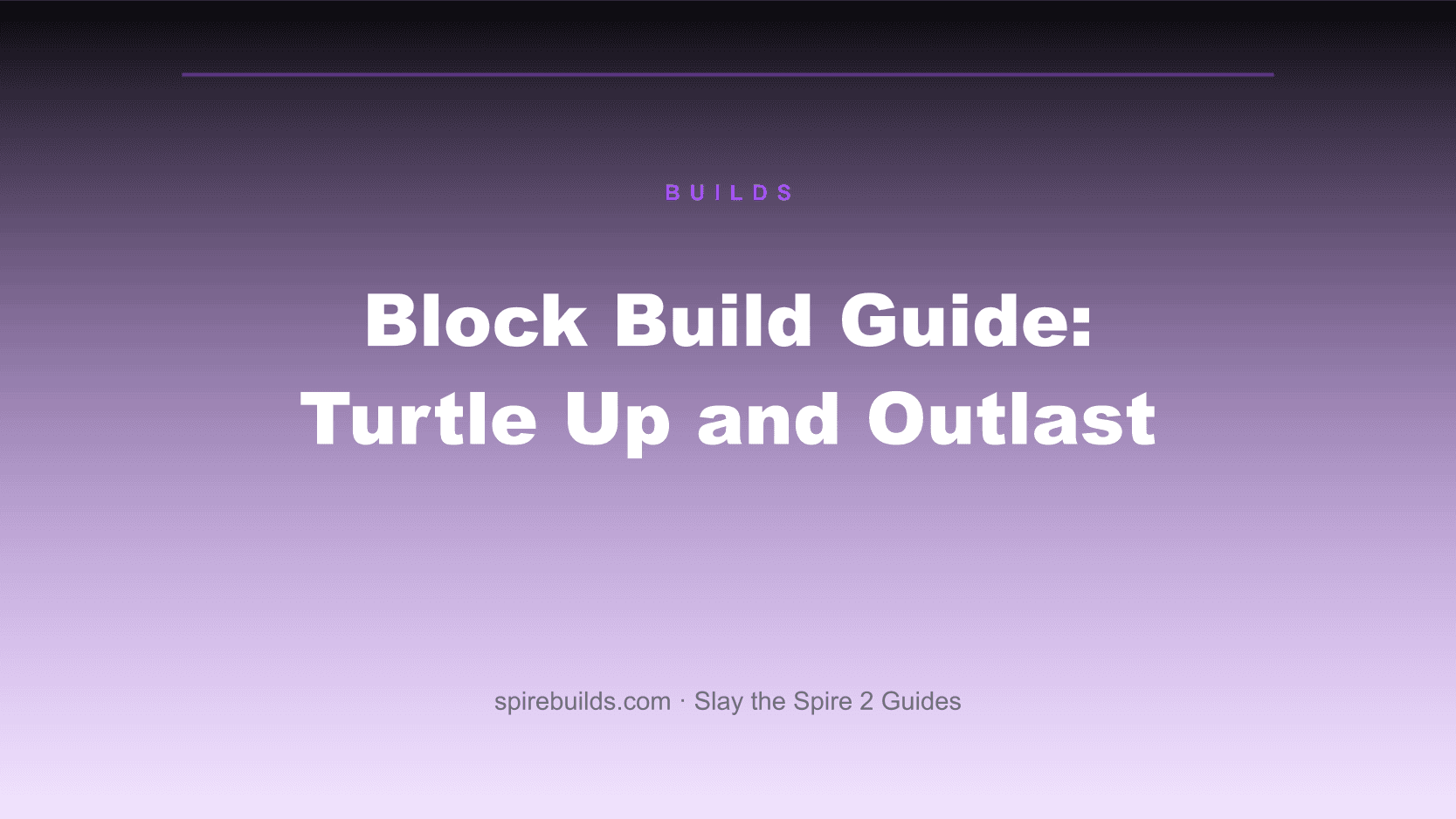 Block Build Guide: Turtle Up and Outlast