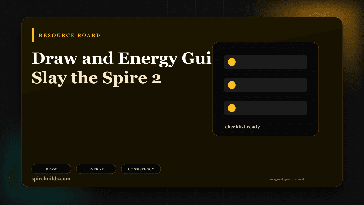Draw and Energy Guide for Slay the Spire 2