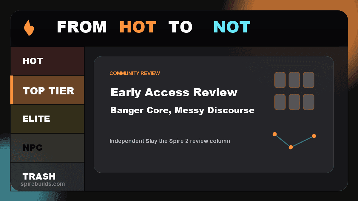 Slay the Spire 2 Early Access Heat Check: Banger Core, Messy Discourse