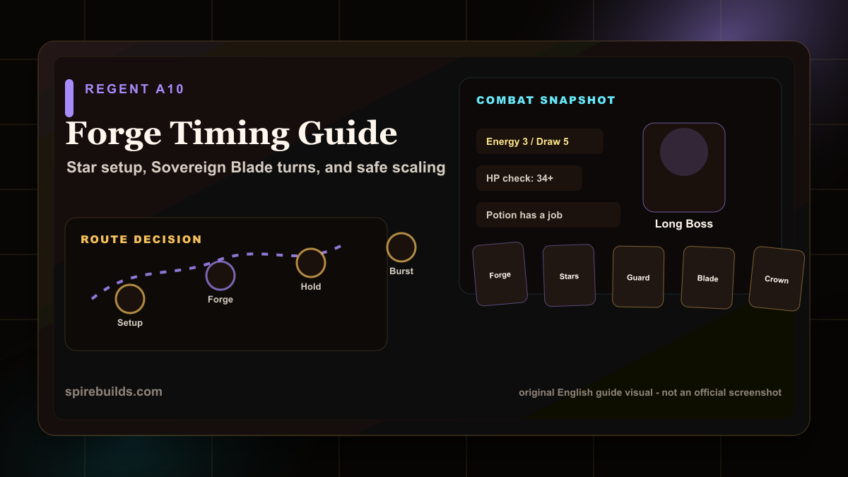 Regent forge route and combat board