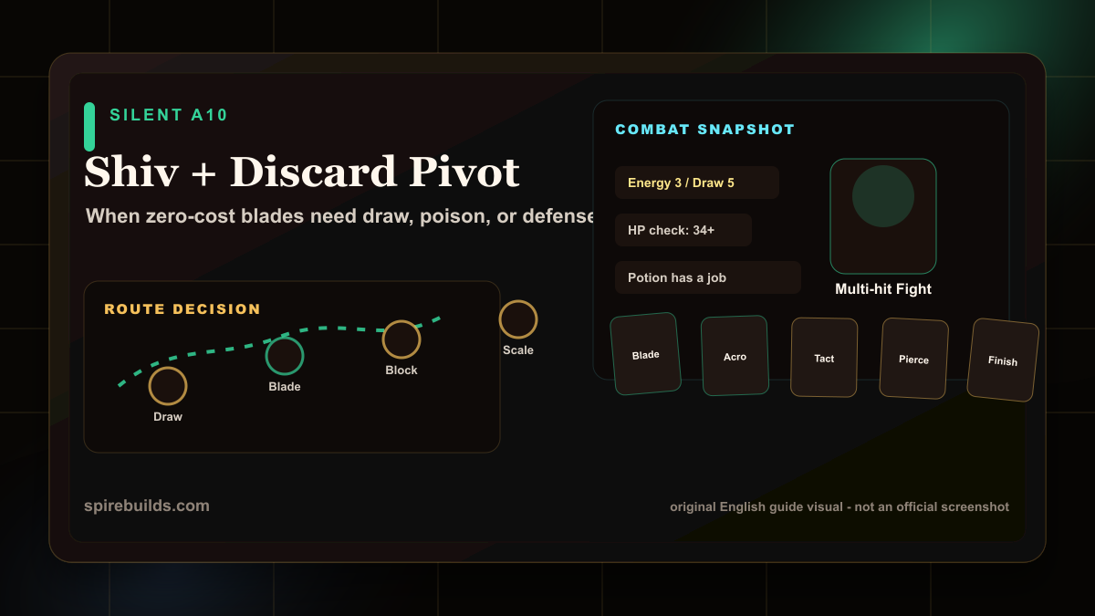 Silent shiv and discard combat board